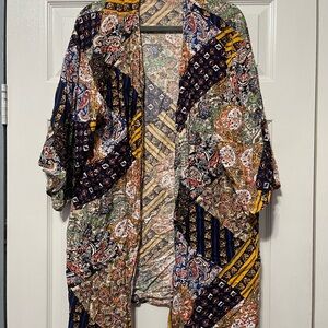 SHEIN Vibrant Paisley Print Kimono